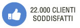 22.000 clienti soddifsfatti